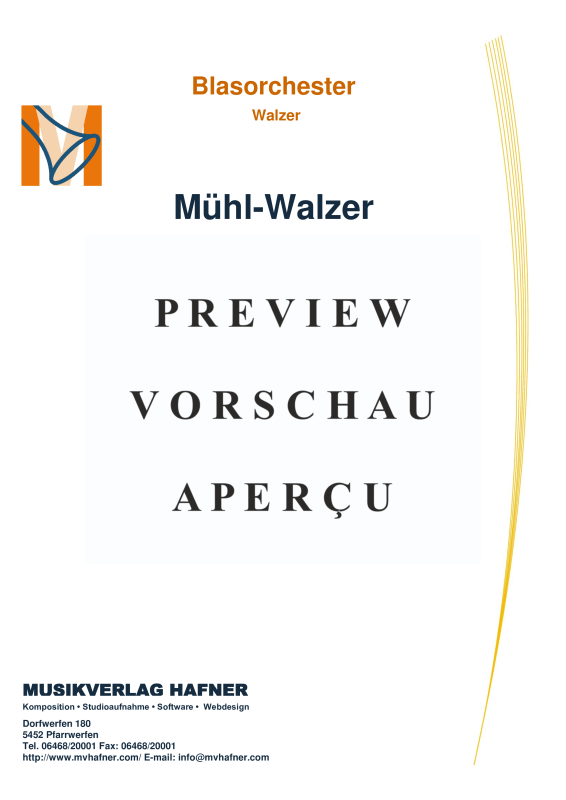 Product gallery: Page 2 of 11 Mühl-Walzer, , (large wind orchestra)