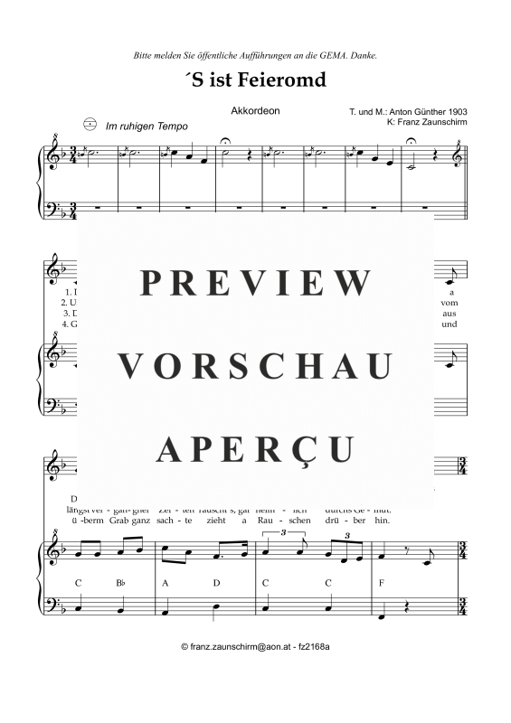 Product gallery: Page 2 of 4 'S ist Feieromd, , (accordion and vocals)