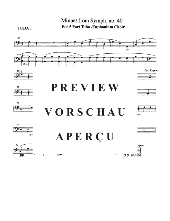 Product gallery: Page 14 of 16 Minuet , , (Tuba Quintet EEETT)