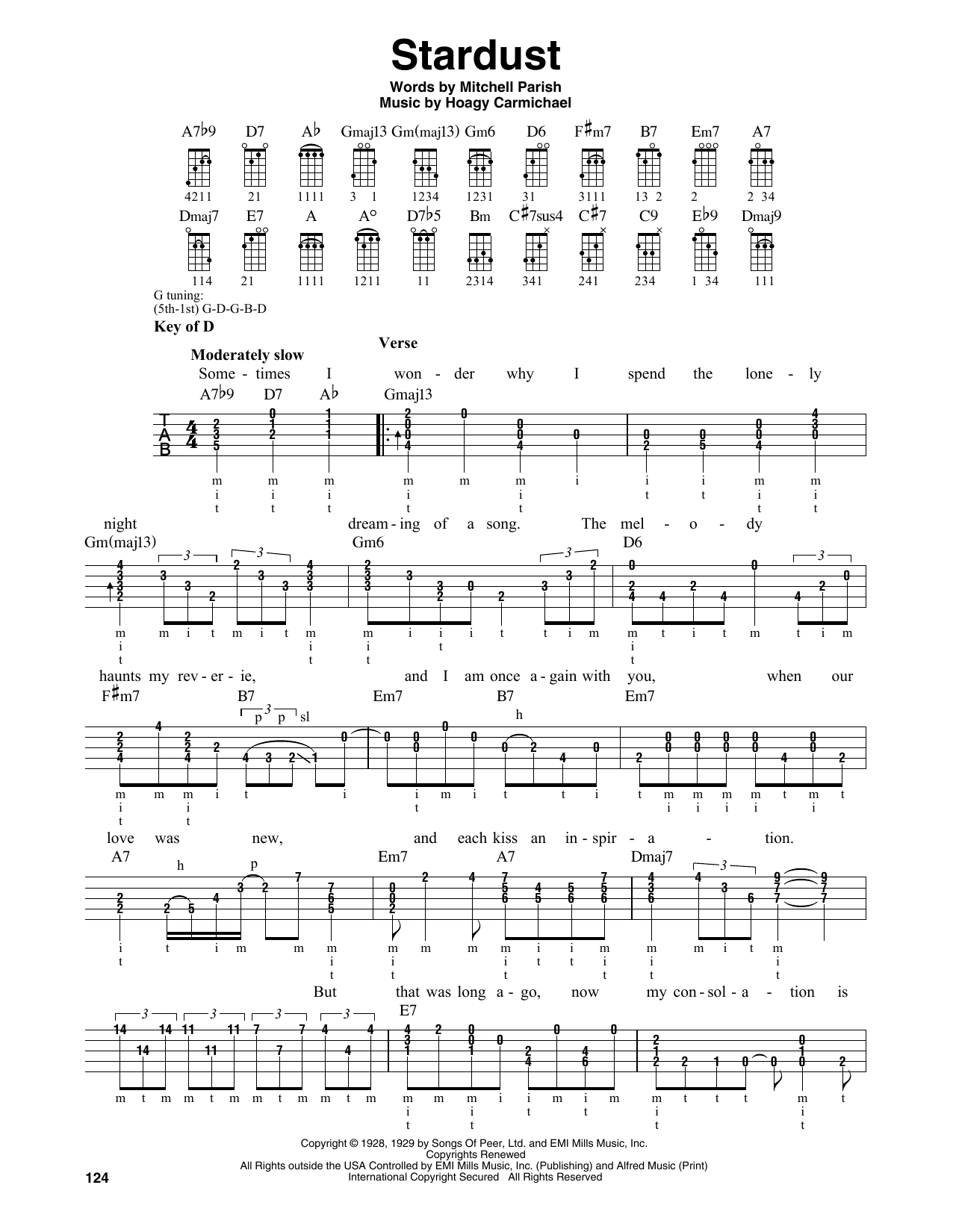 Produktgalerie: Seite 1 von 1 Stardust, Hoagy Carmichael, Banjo