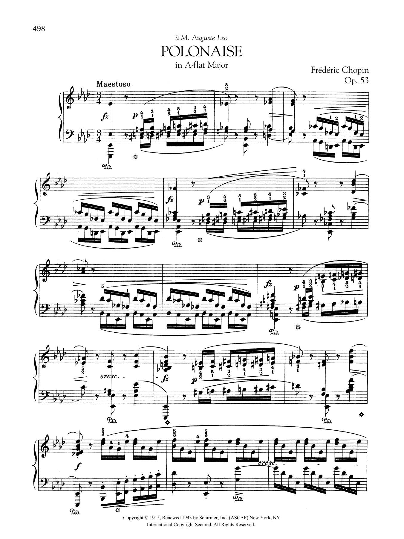 Product gallery: Page 1 of 1 Polonaise in A-flat Major, Op. 53, Frédéric Chopin