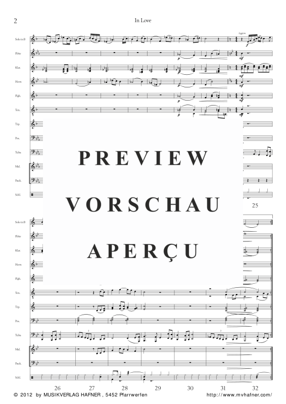 Product gallery: Page 7 of 11 In Love - Ballade, , (large wind orchestra and flugelhorn solo)