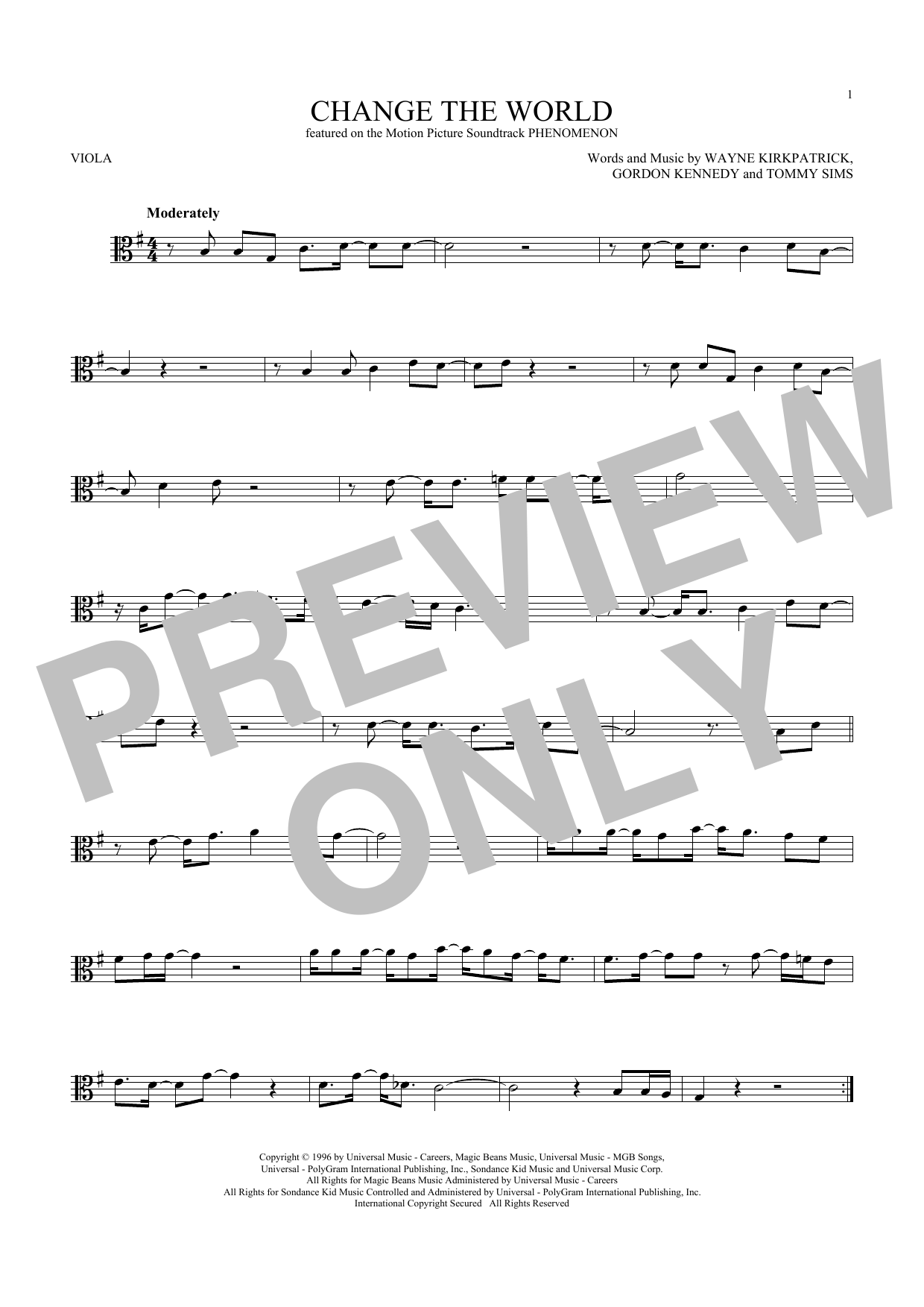 Product gallery: Page 1 of 1 Change The World, Eric Clapton