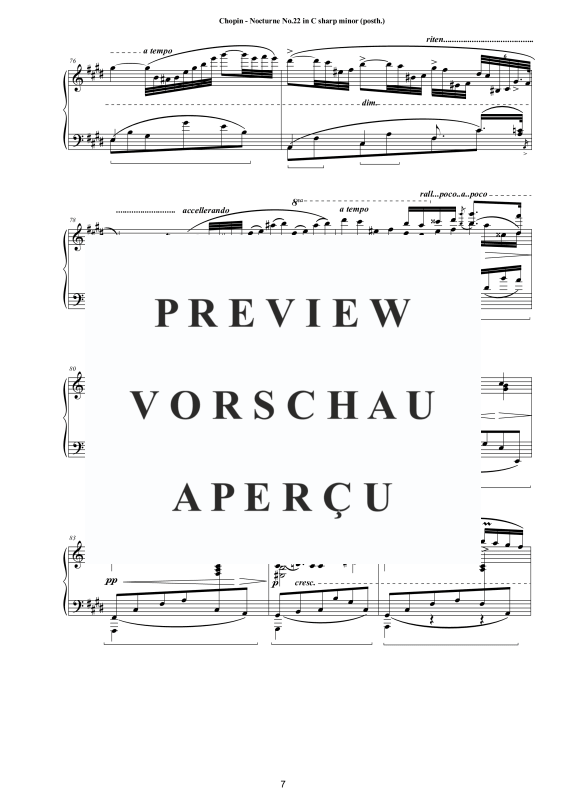 Product gallery: Page 8 of 10 Nocturne No. 22 in C sharp minor, , Solo Piano