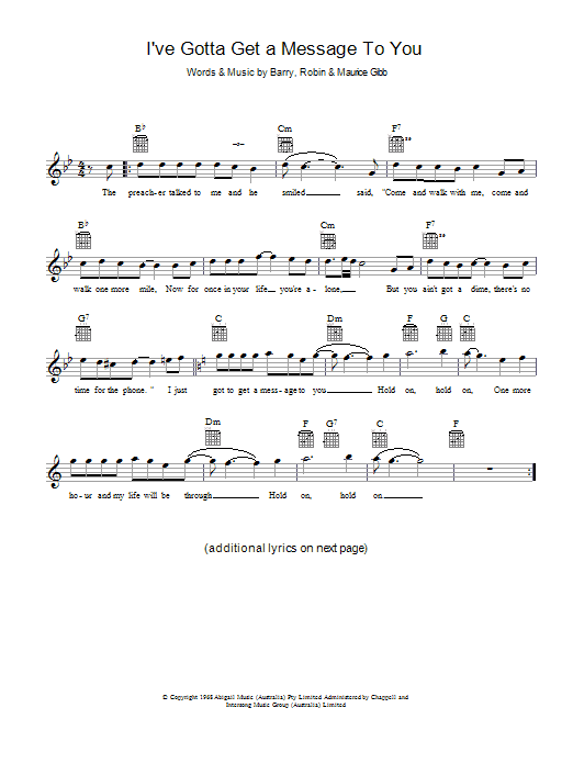 Produktbild zu: I've Gotta Get A Message To You