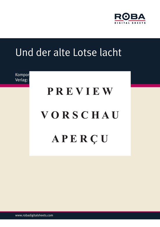 Product gallery: Page 2 of 3 Und der alte Lotse lacht , , Piano and Voice