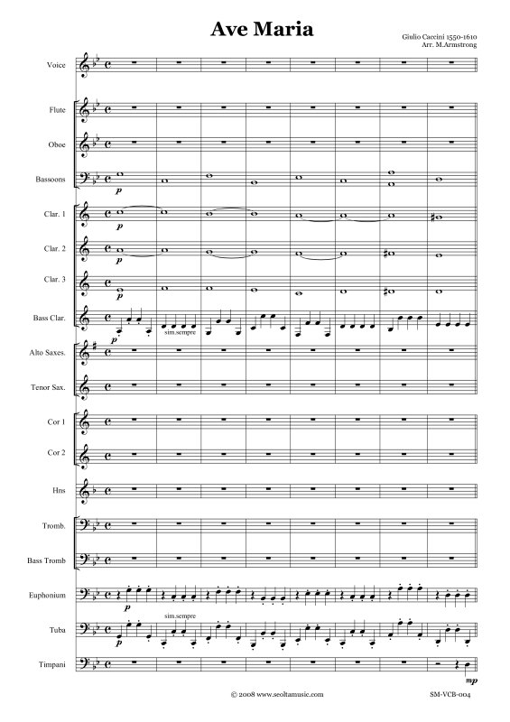 Produktgalerie: Seite 1 von 11 Ave Maria, , Concert Band und Tenor Solo