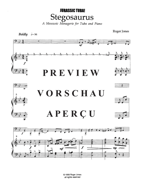 Produktgalerie: Seite 16 von 21 Jurassic Tuba , , (Tuba + Klavier)