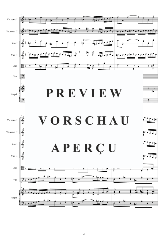 Product gallery: Page 3 of 11 Double Concerto in D minor BWV 1043, , Mixed Ensemble 2 Violins, Strings and Continuo (Harpsichord)