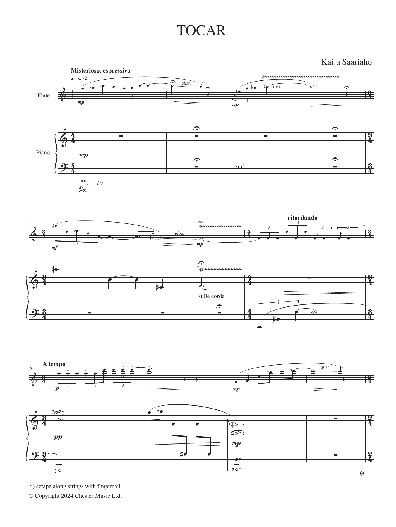 Product gallery: Page 1 of 1 Tocar, Kaija Saariaho