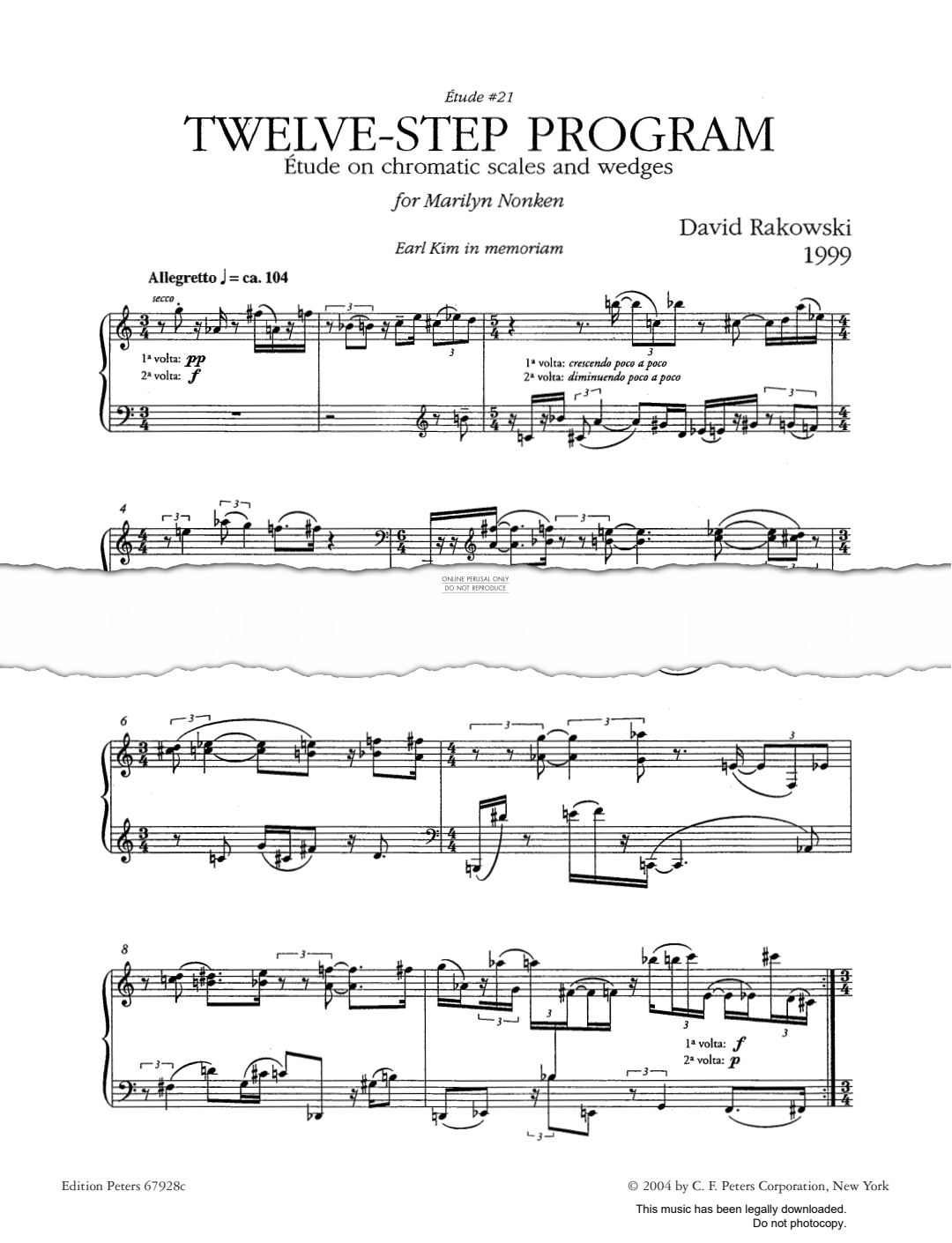 Produktgalerie: Seite 1 von 1 Études Book III, David Rakowski, Klavier