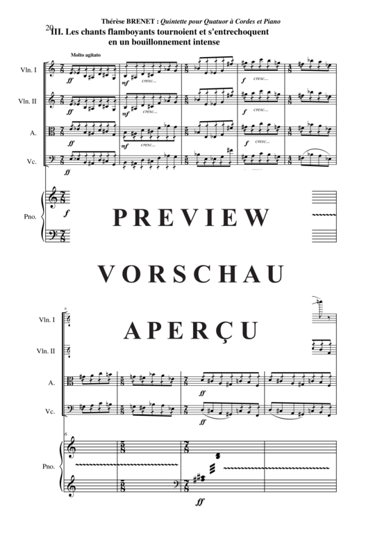 Produktgalerie: Seite 21 von 21 Quintette , , (Streicherquartett + Klavier)