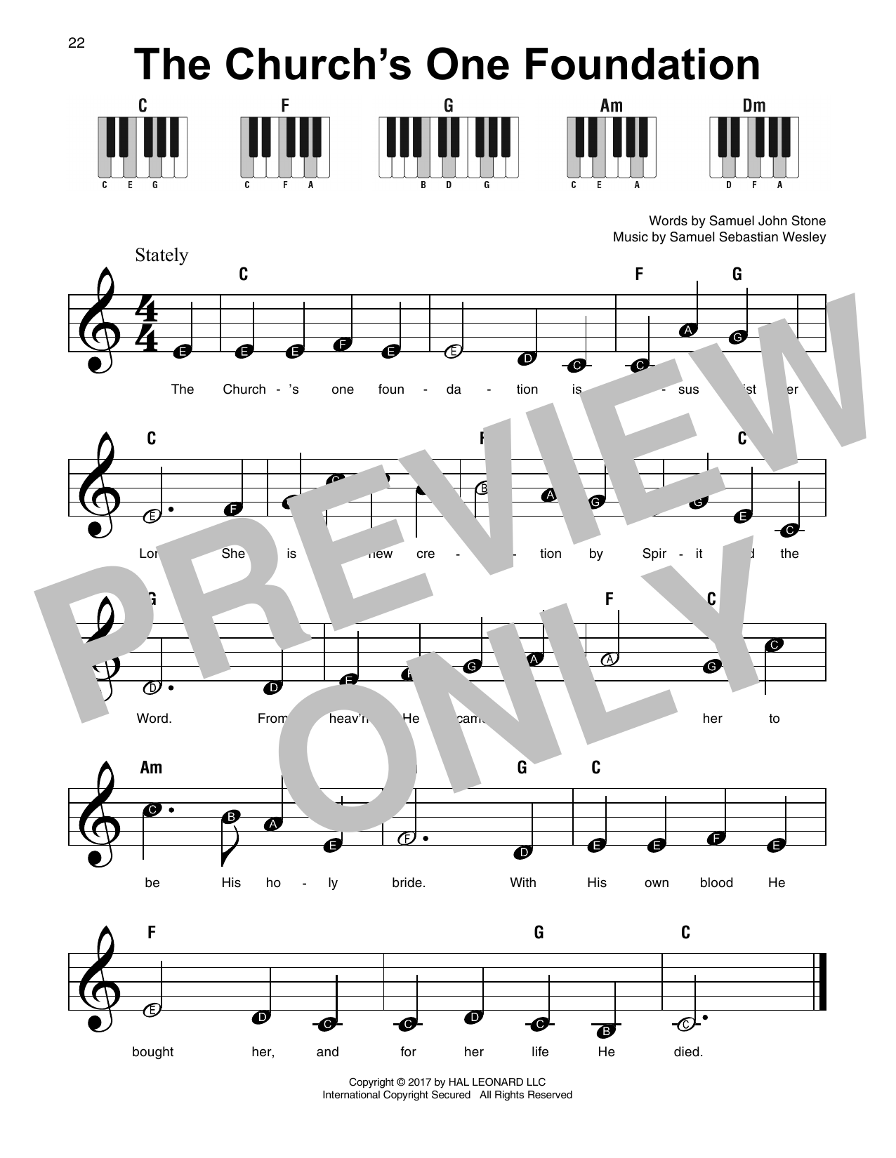 Produktbild zu: The Church's One Foundation