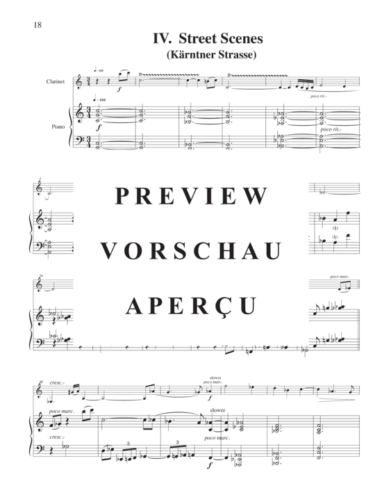 Product gallery: Page 21 of 21 Postcards from Vienna , , (clarinet and piano)