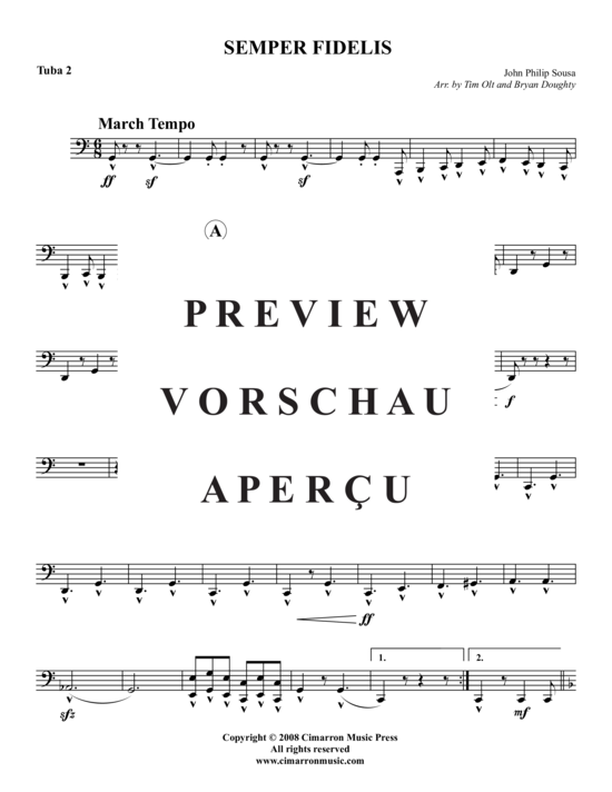 Product gallery: Page 15 of 16 Semper Fidelis , , (Tuba Quartet: 2x Baritone, 2xTuba)