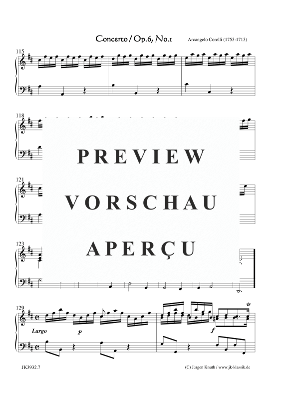 gallery: Concerto Op. 6. No. 1, , (Klavier/Cembalo Solo)