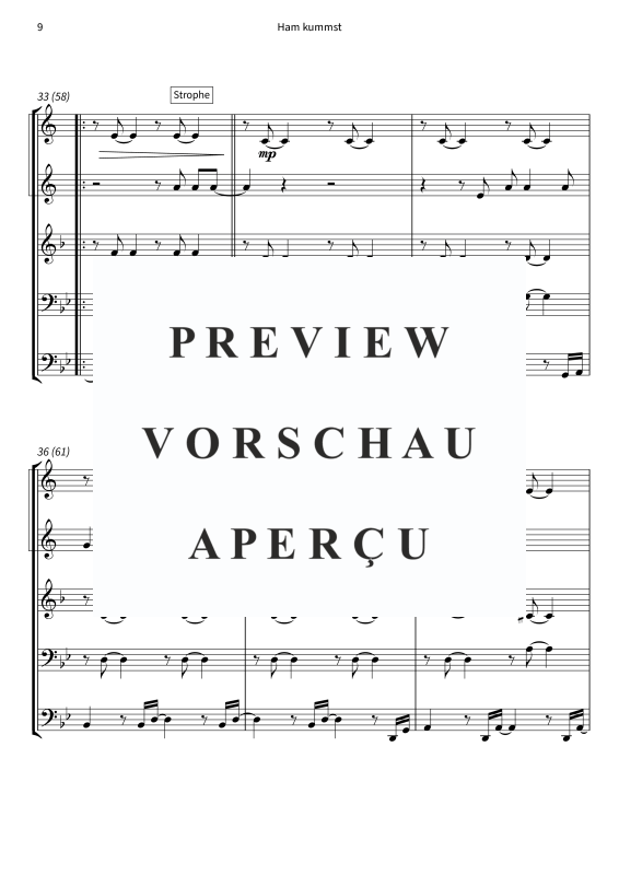 Produktgalerie: Seite 11 von 11 Ham kummst - Groovige Blechbläser-Version mit Wiener Schmäh, Speer, Seiler und, Blechbläser Quintett