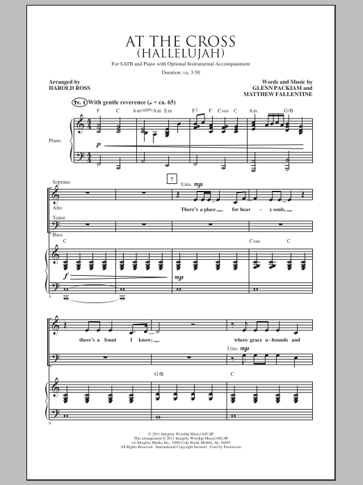Produktgalerie: Seite 1 von 1 At The Cross (Hallelujah), Harold Ross, Chor