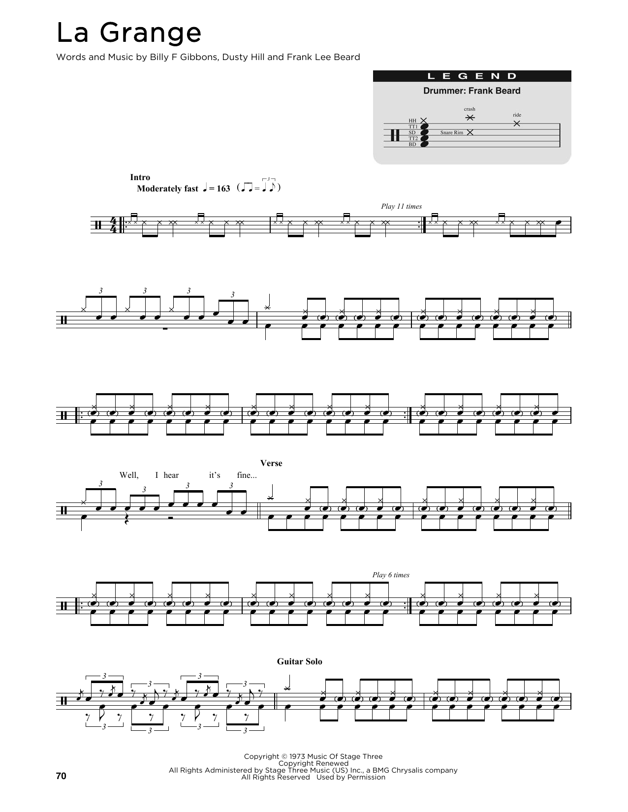 Product gallery: Page 1 of 1 La Grange, ZZ Top