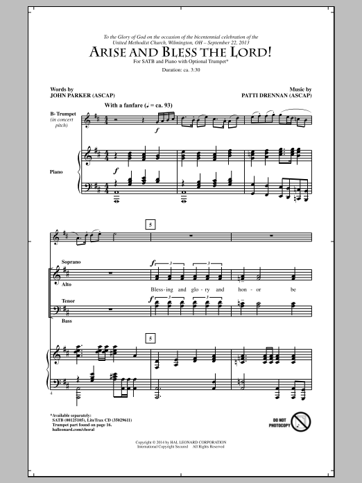Produktbild zu: Arise And Bless The Lord!