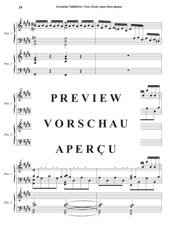 Product gallery: Page 15 of 21 Trois Études , , (two pianos)