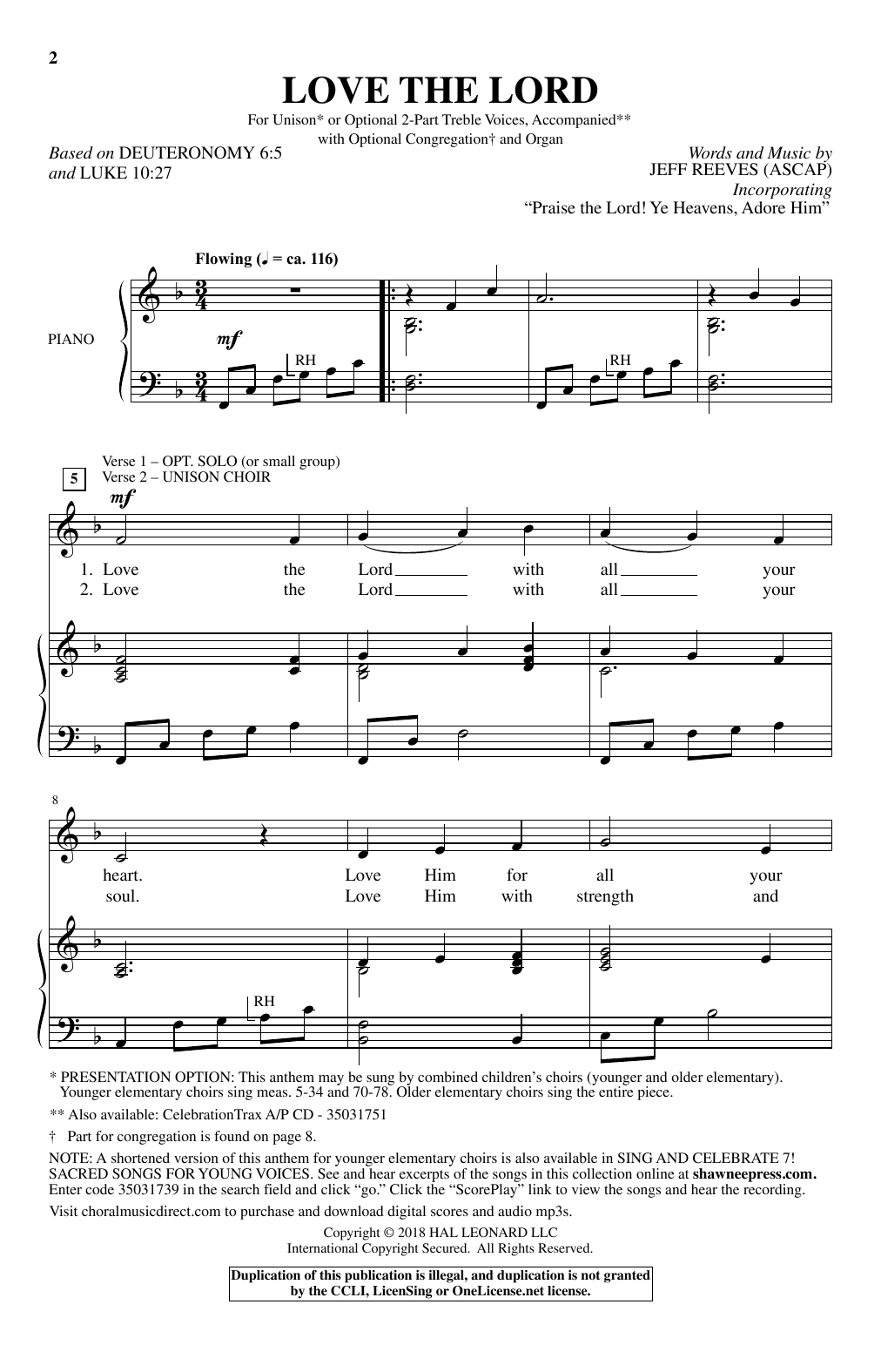 Product gallery: Page 1 of 1 Love The Lord, Jeff Reeves