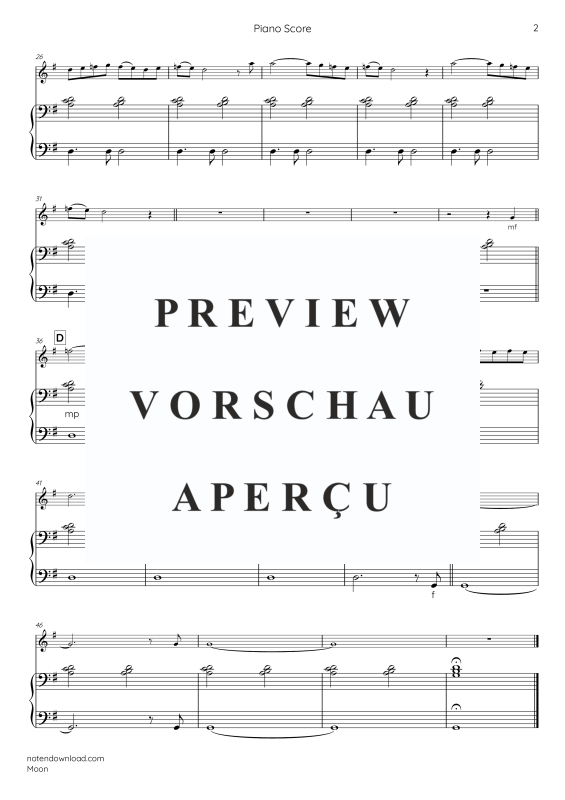 Produktgalerie: Seite 11 von 11 Moon, , Querflöte und Klavier - E-Bass und Drum Set optional