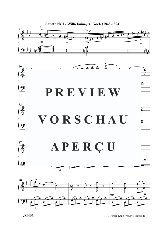Produktgalerie: Seite 5 von 6 Sonate Nr. 1, , Klavier Solo