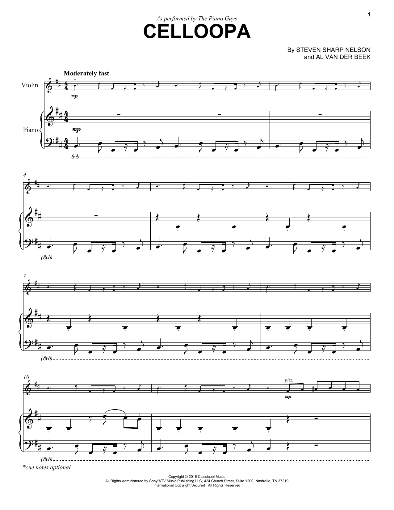 Product gallery: Page 1 of 1 Celloopa, The Piano Guys