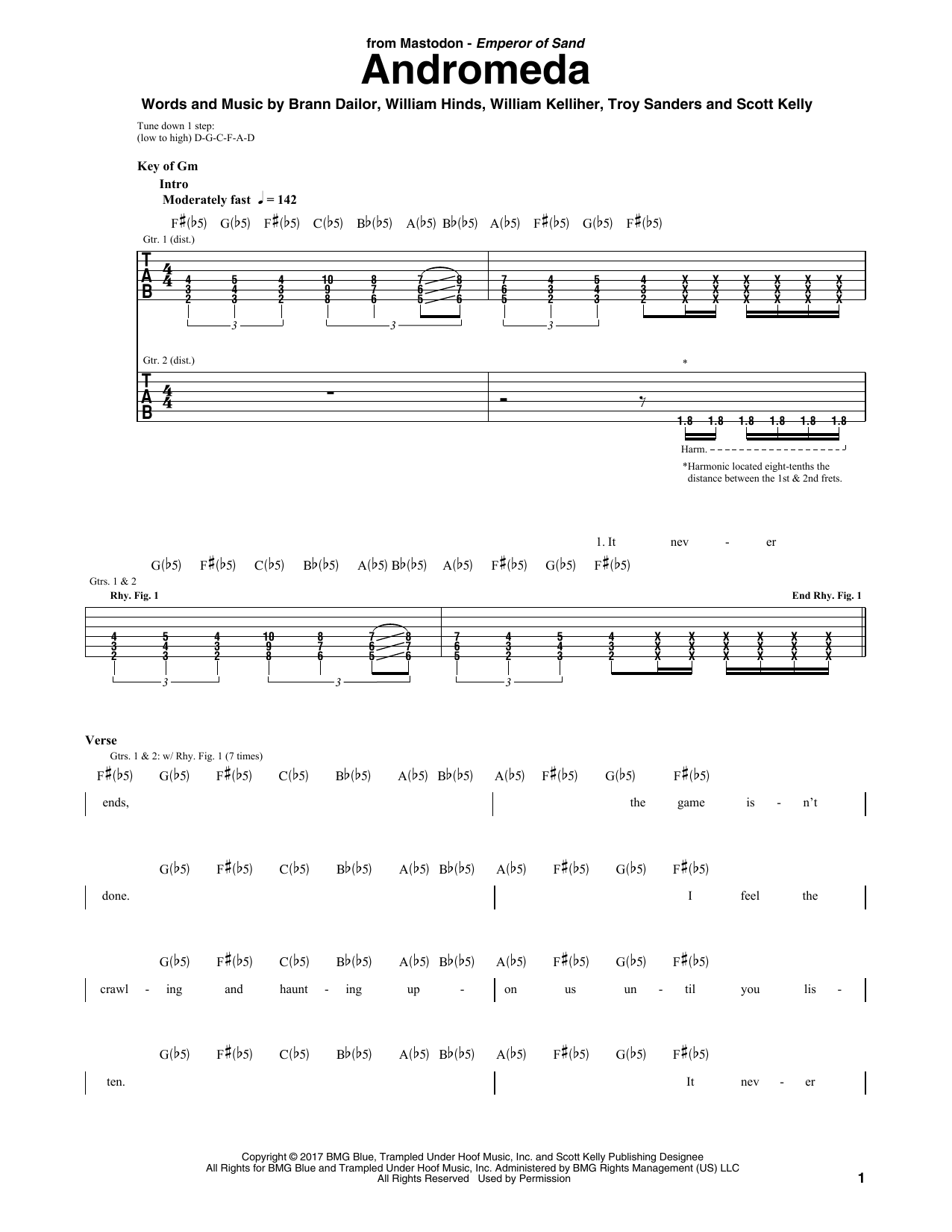 Produktgalerie: Seite 1 von 1 Andromeda, Mastodon, Gitarre