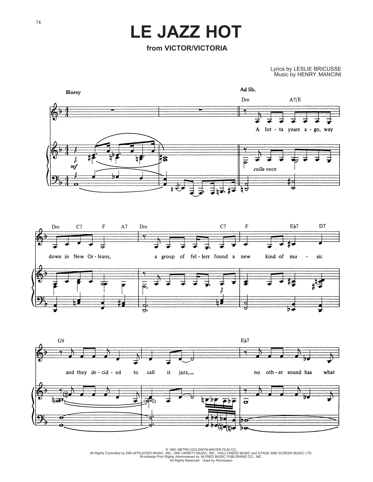 Product picture to: Le Jazz Hot (from Victor/Victoria)