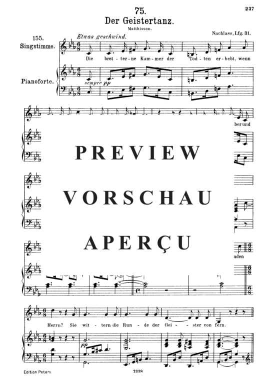 Product gallery: Page 2 of 4 Der Geistertanz D.116, , Medium Voice and Piano