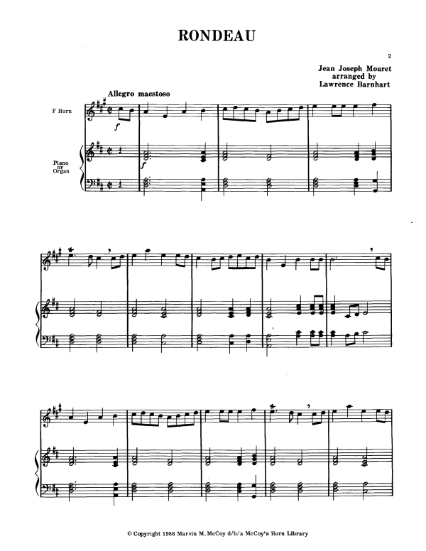 Produktbild zu: RondeauJean-Joseph Mouret