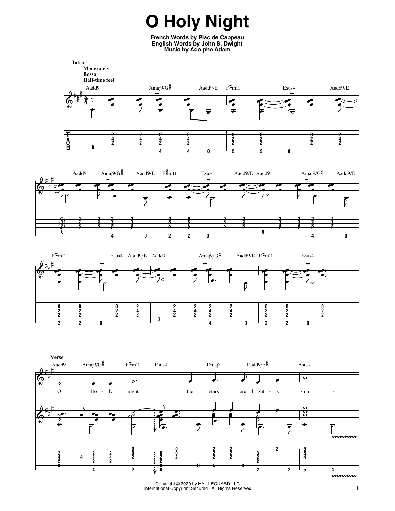 Product gallery: Page 1 of 1 O Holy Night, Adolphe Adam