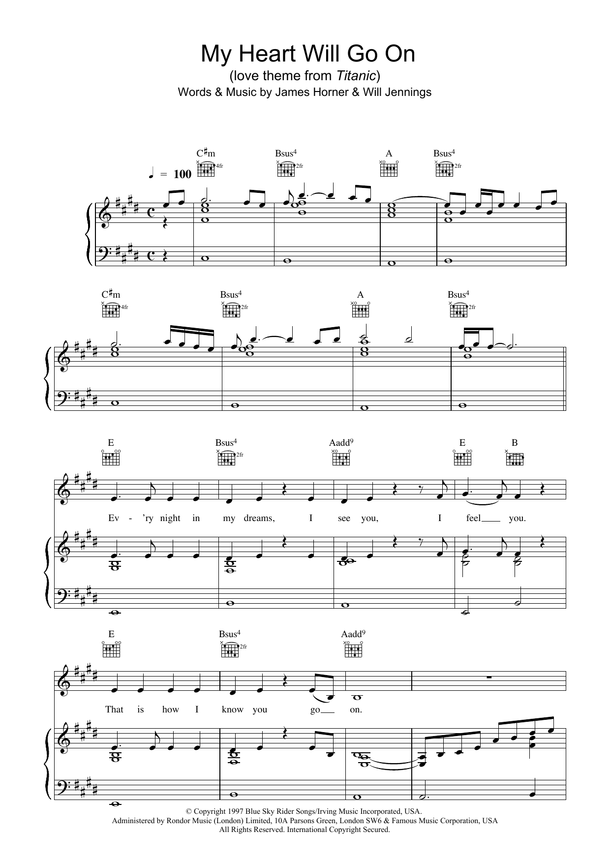 Product picture to: My Heart Will Go On (Love Theme from Titanic)