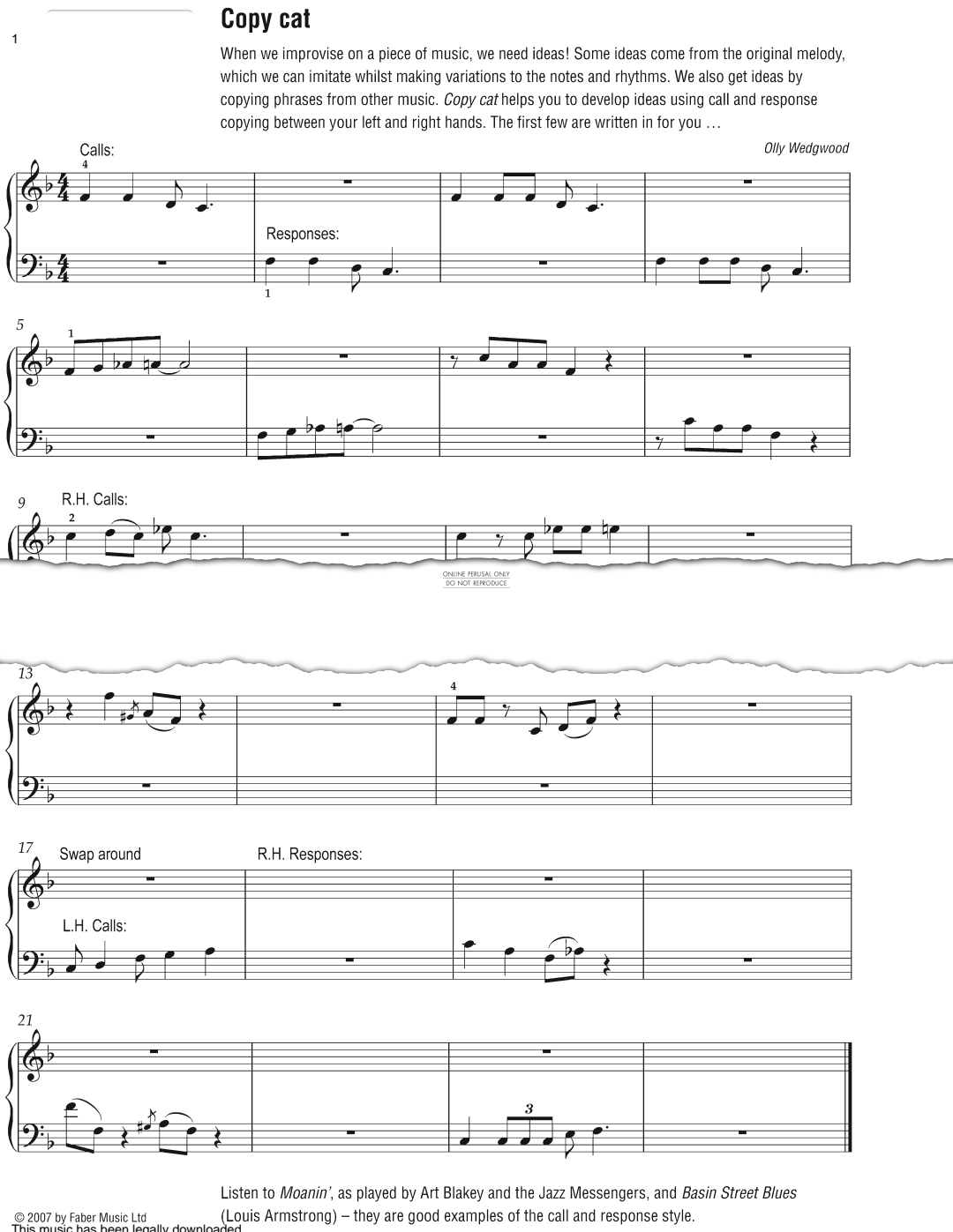 Produktgalerie: Seite 1 von 1 Copy Cat, Oliver Wedgwood, Klavier