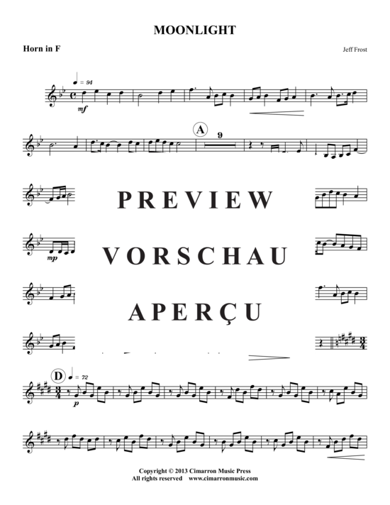 Produktgalerie: Seite 8 von 13 Moonlight , , (Blechbläser-Quintett)