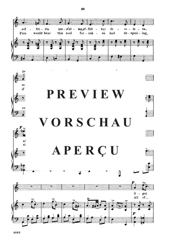 Product gallery: Page 3 of 7 Ogni pena più spietata, Parisotti, Alessandro, Medium Voice and Piano