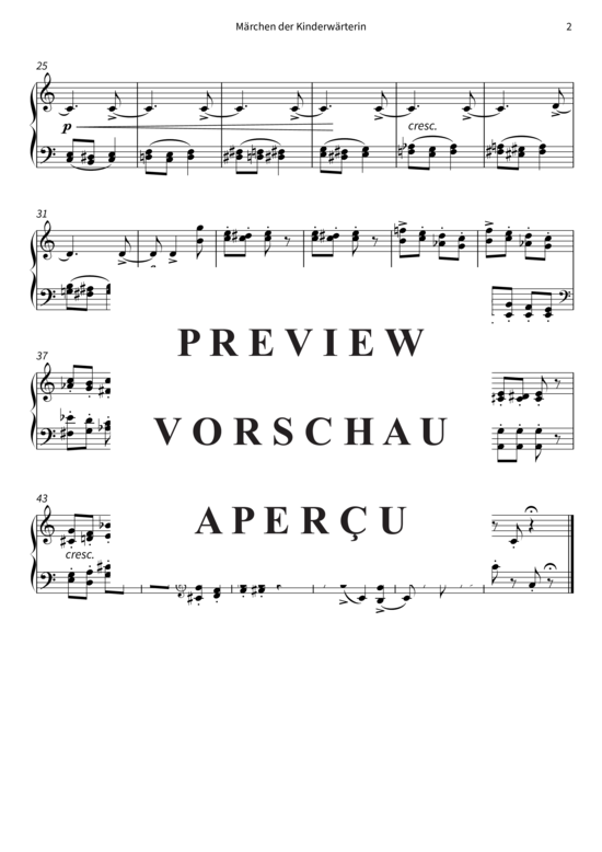 Product gallery: Page 5 of 5 Märchen der Kinderwärterin - Nr. 19 aus Kinderalbum op. 39 , , Piano Solo