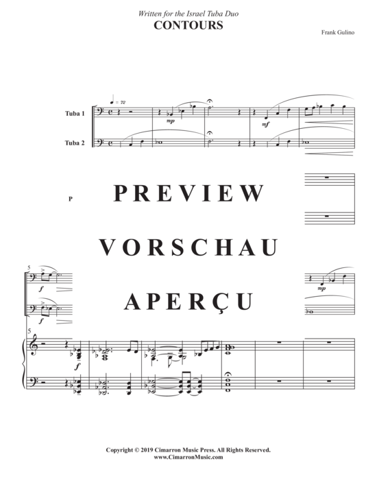 Product gallery: Page 3 of 15 Contours , , (Tuba Duet + Piano)