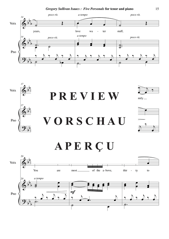 Product gallery: Page 16 of 18 Five Personals , , (tenor + piano)