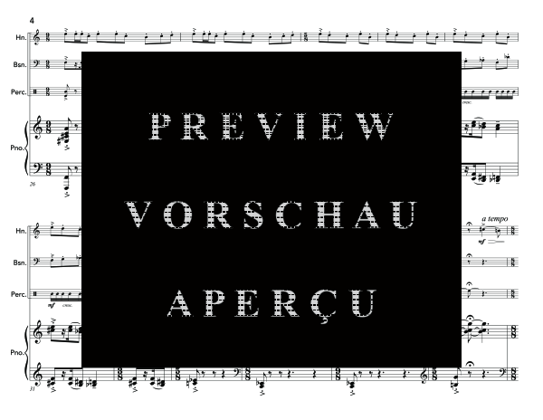 gallery: Wind Music, , (horn in F, bassoon, percussion and piano)