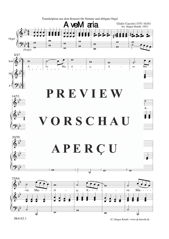 gallery: Ave Maria, , Orgel Solo