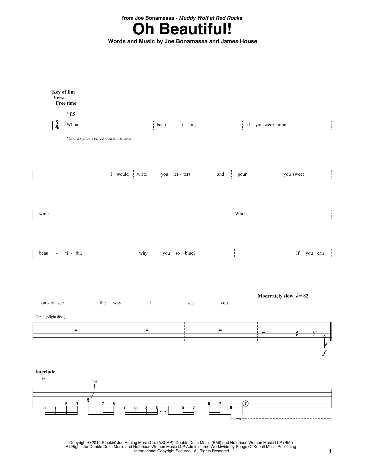 Product gallery: Page 1 of 1 Oh Beautiful!, Joe Bonamassa