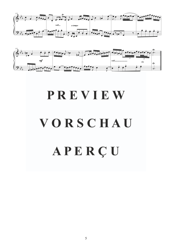 Produktgalerie: Seite 6 von 6 Fantasia in C-Moll über ein Rondo BWV 918, , Klavier Solo