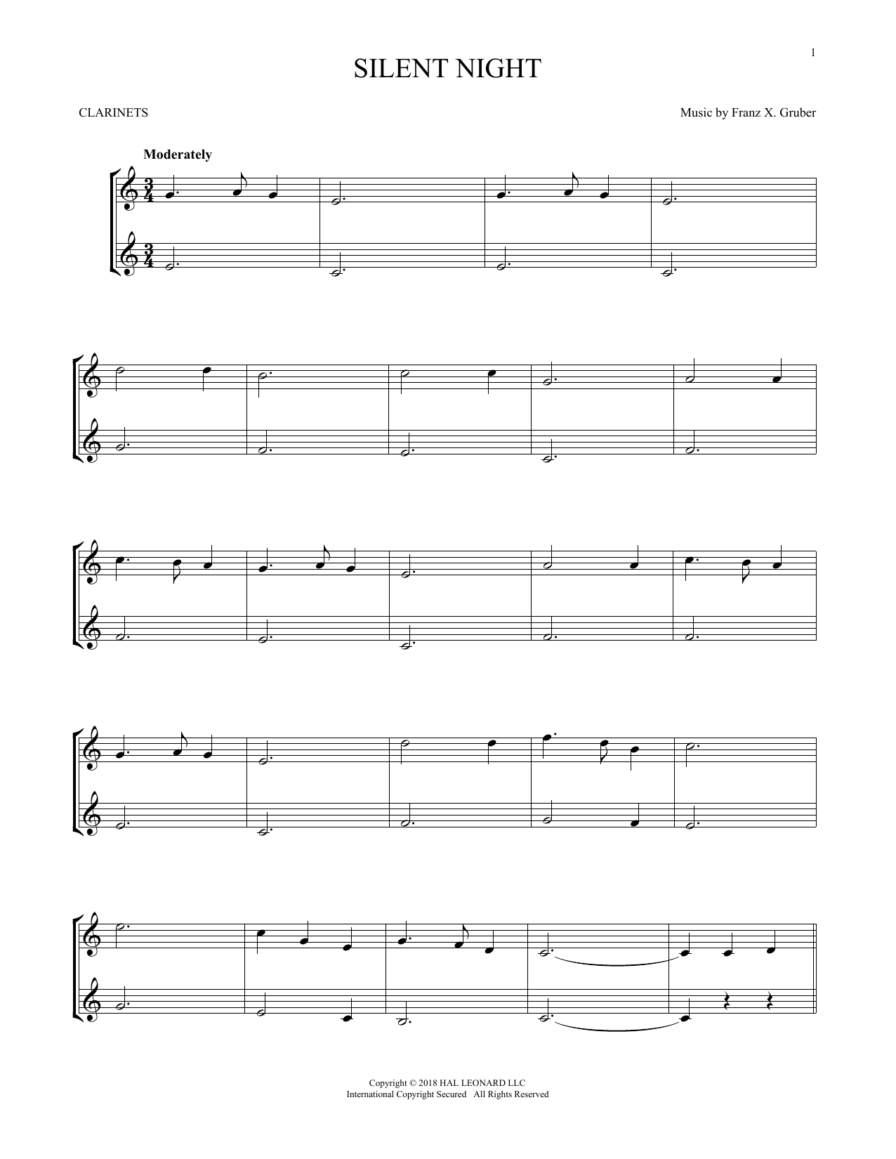 Product gallery: Page 1 of 1 Silent Night, Franz X. Gruber