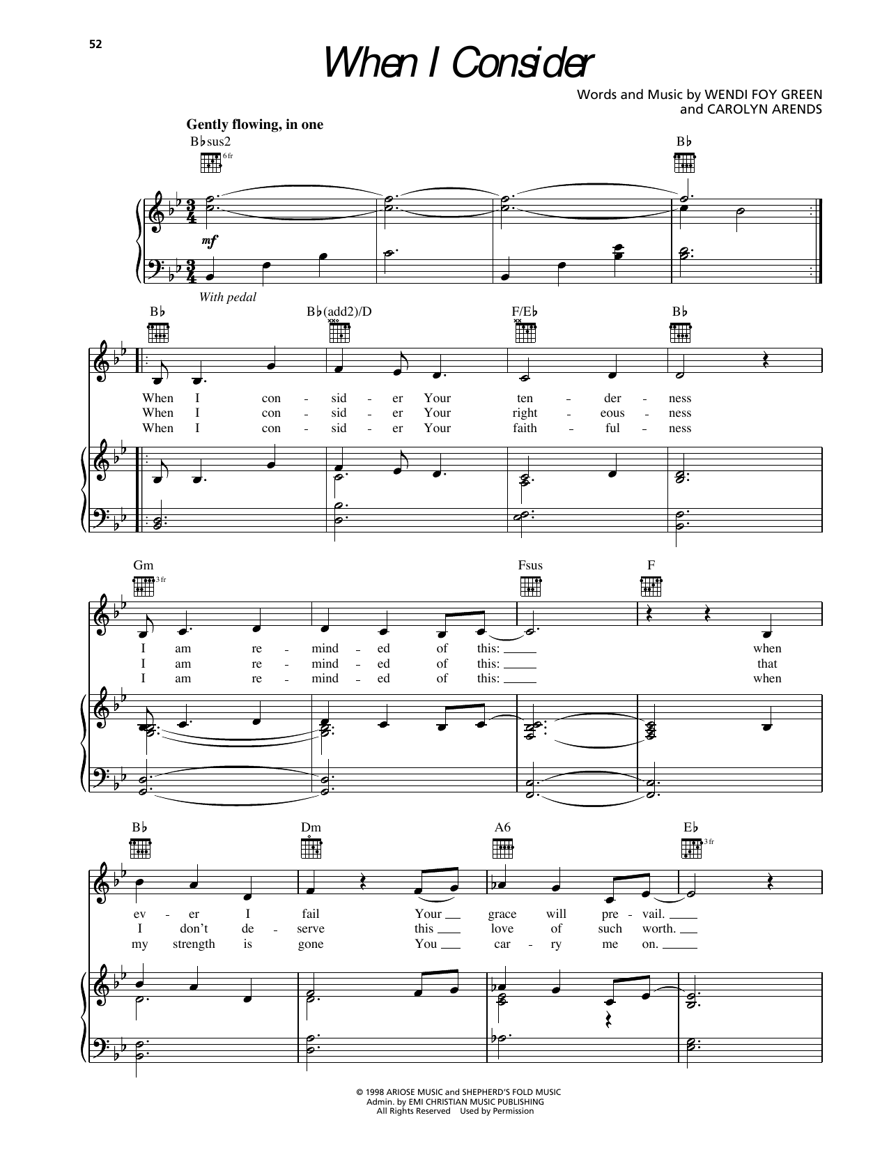Produktgalerie: Seite 1 von 1 When I Consider, Sierra, Gesang, Gitarre, Klavier