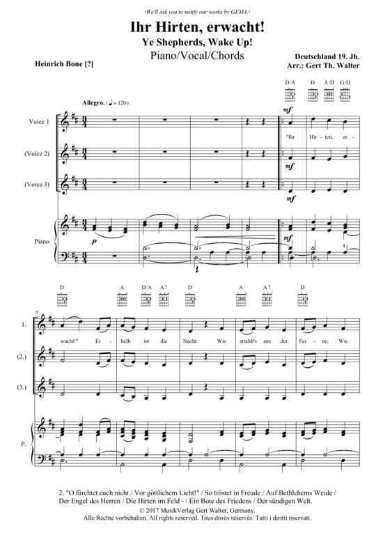 Produktbild zu: Ihr Hirten, erwacht Traditional