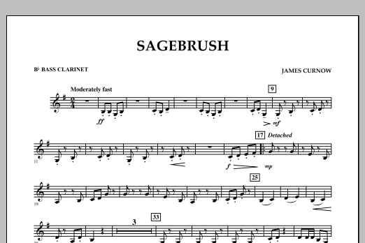 Produktbild zu: Sagebrush - Bb Bass Clarinet