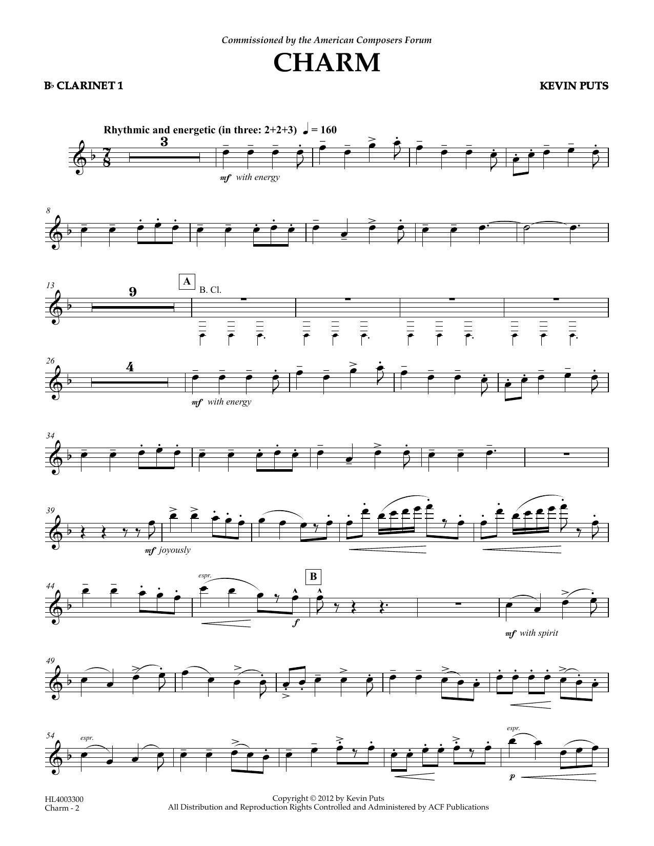 Product picture to: Charm - Bb Clarinet 1
